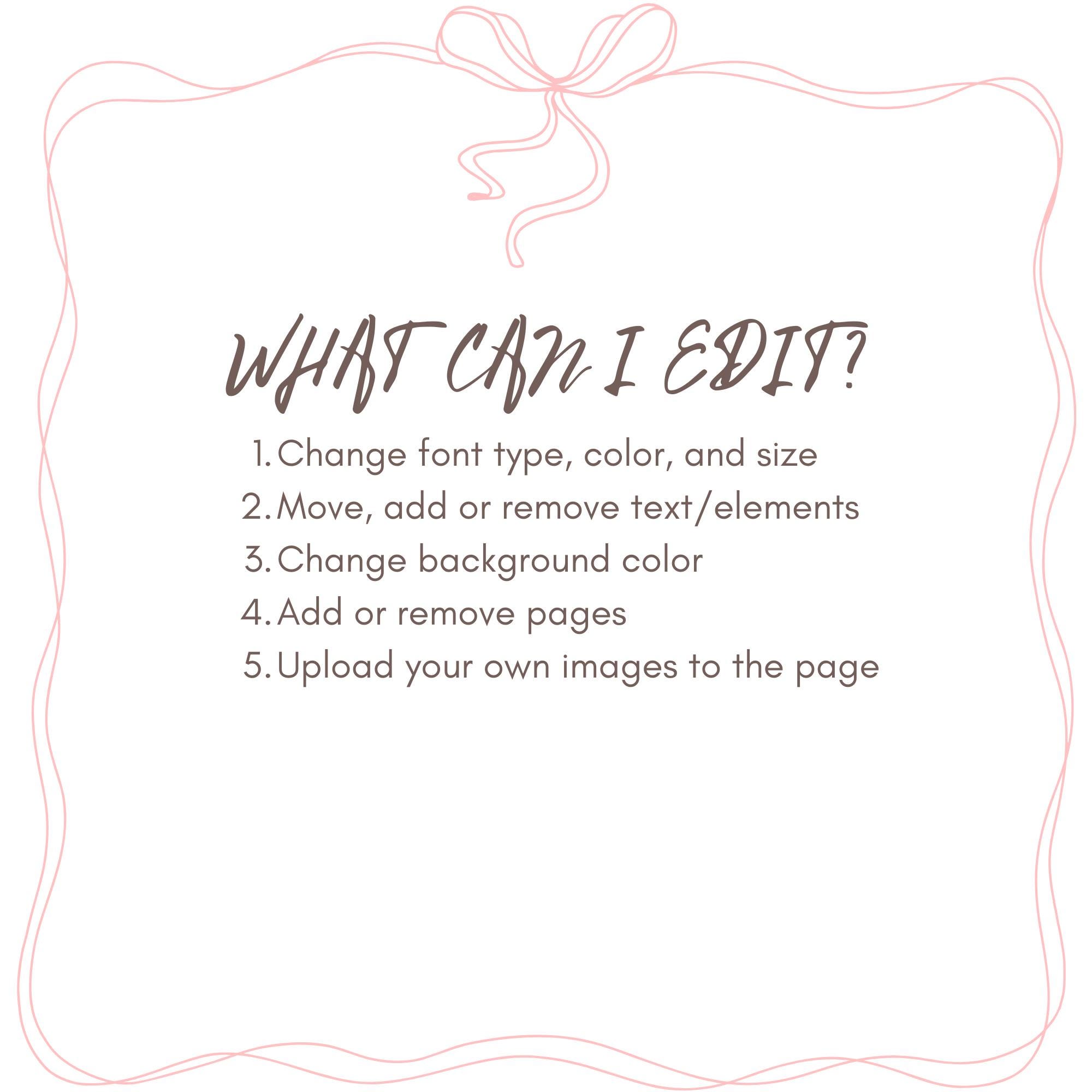 Guest Check Poster Design, Digital Template Editable on Canva