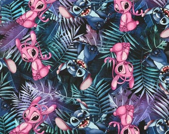 Steekstof Blauwe koalastof Cartoon katoenen stof animatiestof op maat gesneden