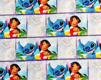 Tessuto Lilo & Stitch Tessuto Koala Blu Tessuto di Cotone Cartone Animato Tessuto Animazione Tessuto a Mezza Iarda