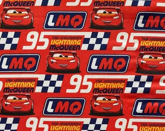 Tela de Cars Tela de Rayo McQueen Tela de algodón Tela de dibujos animados Tela de animación por media yarda
