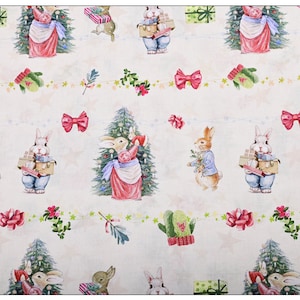 Peter Rabbit  Fabric Cotton Cartoon Fabric Animation Fabric By the Half Yard
