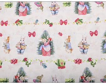 Peter Rabbit  Fabric Cotton Cartoon Fabric Animation Fabric By the Half Yard