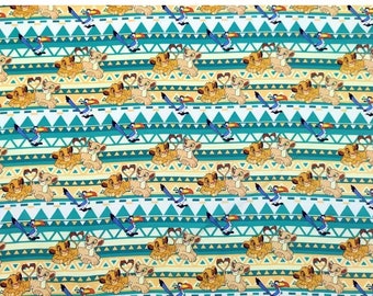 Lion King Fabric Lion Simba Mufasa Cotton Cartoon Fabric Animation Fabric By the Half Yard