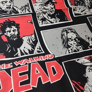 The Walking Dead Fabric Zombies Fabric Cotton Cartoon Fabric Sewing Fabric Animation Fabric By the Half Yard