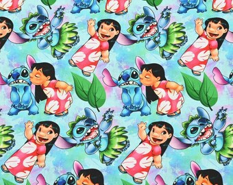 Steekstof Blauwe koalastof Cartoon katoenen stof animatiestof op maat gesneden