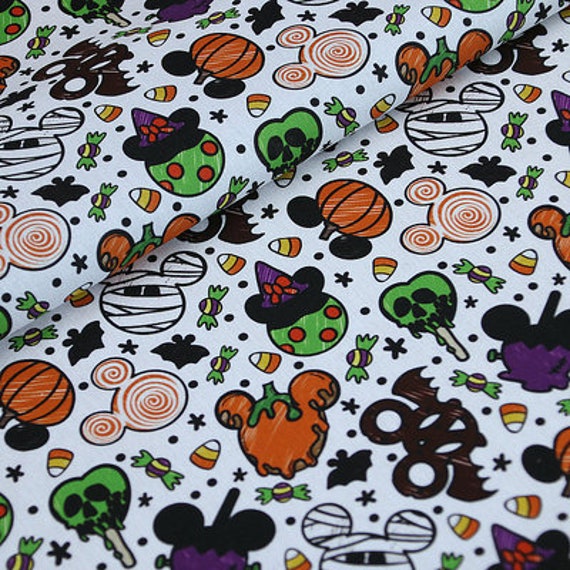 Disney’s Mickey Mouse Fabric Halloween Pumpkin Fabric - Etsy