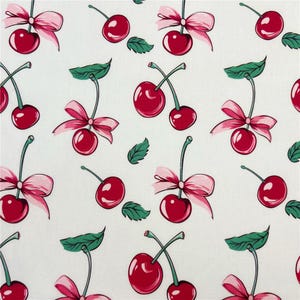 Cherry Fabric Cotton Cartoon Fabric By the Half Yard