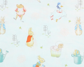 Peter Rabbit  Fabric Cotton Cartoon Fabric Animation Fabric By the Half Yard