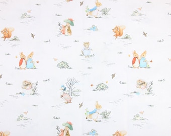Peter Rabbit  Fabric Cotton Cartoon Fabric Animation Fabric By the Half Yard