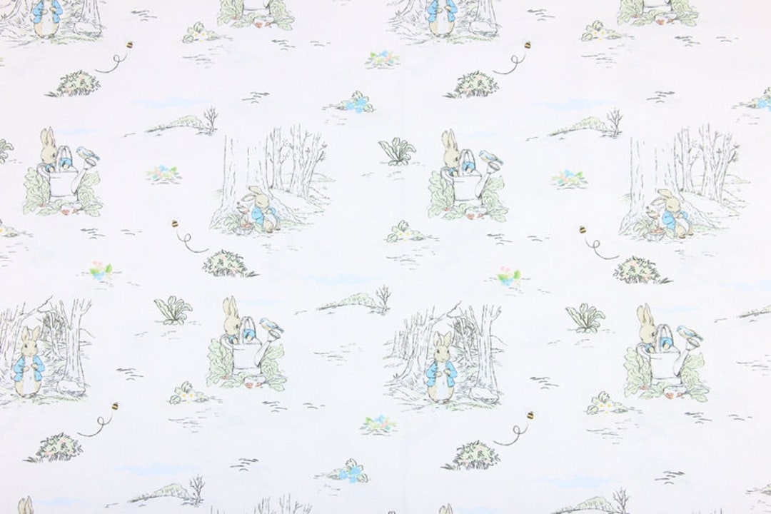 Peter Rabbit Fabric Cotton Cartoon Fabric Animation Fabric by the Half