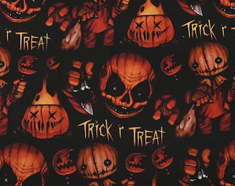 Halloween Horror Movies Fabric Gothic Jason Freddy Chucky Fabric Cotton Cartoon Fabric Sewing Fabric Animation Fabric By the Half Yard