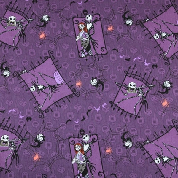 The Nightmare Before Christmas Fabric Cotton Cartoon Fabric Sewing Fabric Animation Fabric By the Half Yard