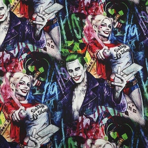 Halloween Horror Movies Fabric Gothic Cotton Cartoon Fabric Sewing Fabric Animation Fabric By the Half Yard