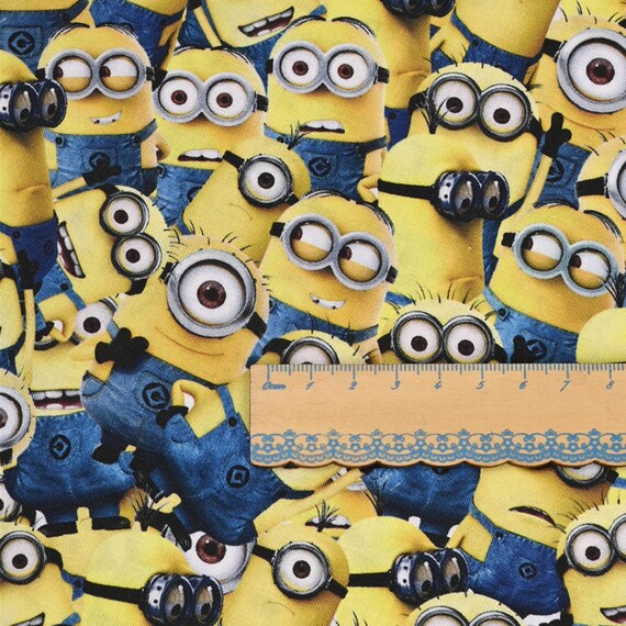 Baumwolle Stoff Mit Minions Minions Stoff Ich Einfach