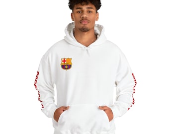 Unisex Heavy Blend™ Hoodie Barcelona FC Jumper Football Fan Suit Outfit Man And Women