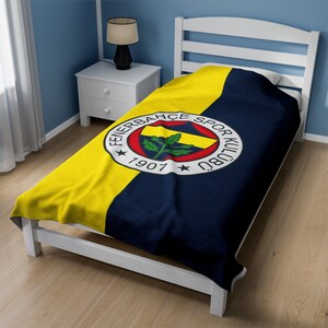 Fenerbahçe Football Lover Fenerbahçe Fan Velvet Plush Blanket
