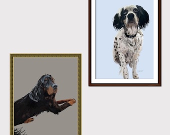 Custom Pet Portrait | Personalized Digital Pet Drawing