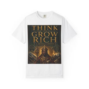 Think and Grow Rich book cover T-Shirt | motivational typography tee