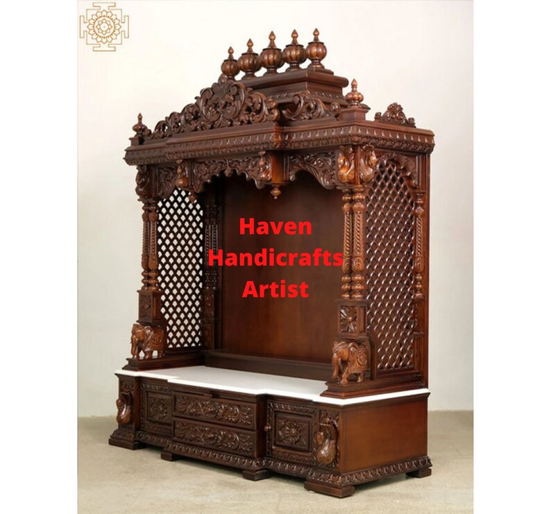 Wooden Temple 64 H X 45 L X 18 D for Home Teak Etsy