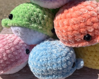 Ballena Chibi de crochet