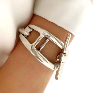 Antique Silver bracelet, Silver Wrap Bracelet, Silver Statement Bracelet, Chunky Statement Big Bracelet, Gift for her