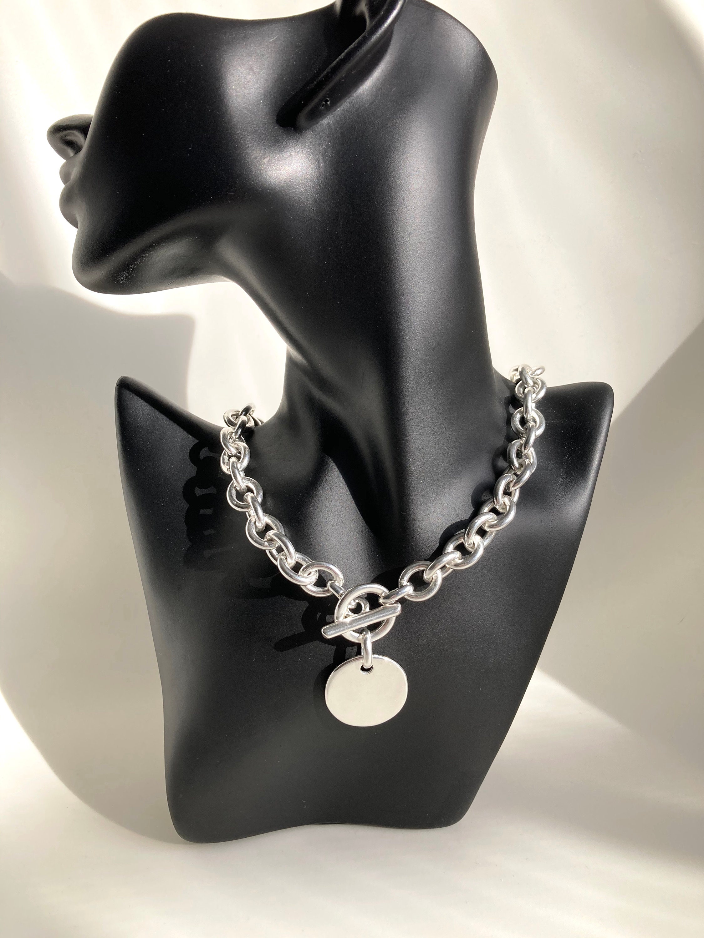 ★人気★ 【SHOVEOFF】 Silver Coin Chain Necklace Sterling Silver Buffalo Coin Necklace – The Golden Bear