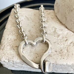 Silver bracelet, clasp bracelet, silver toggle clasp bracelet, love bracelet, silver statement bracelet image 2
