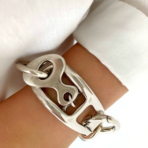 Antique Silver bracelet,Silver Wrap Statement Bracelet,Silver Bracelet, Chunky Silver Bold Big Bracelet,Original Bracelet, Gift for her