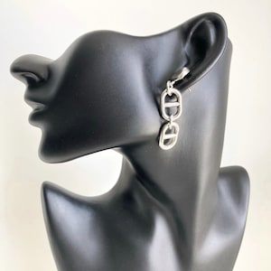 Antique Silver long Statement Earrings, Drop Earrings, Gift for her