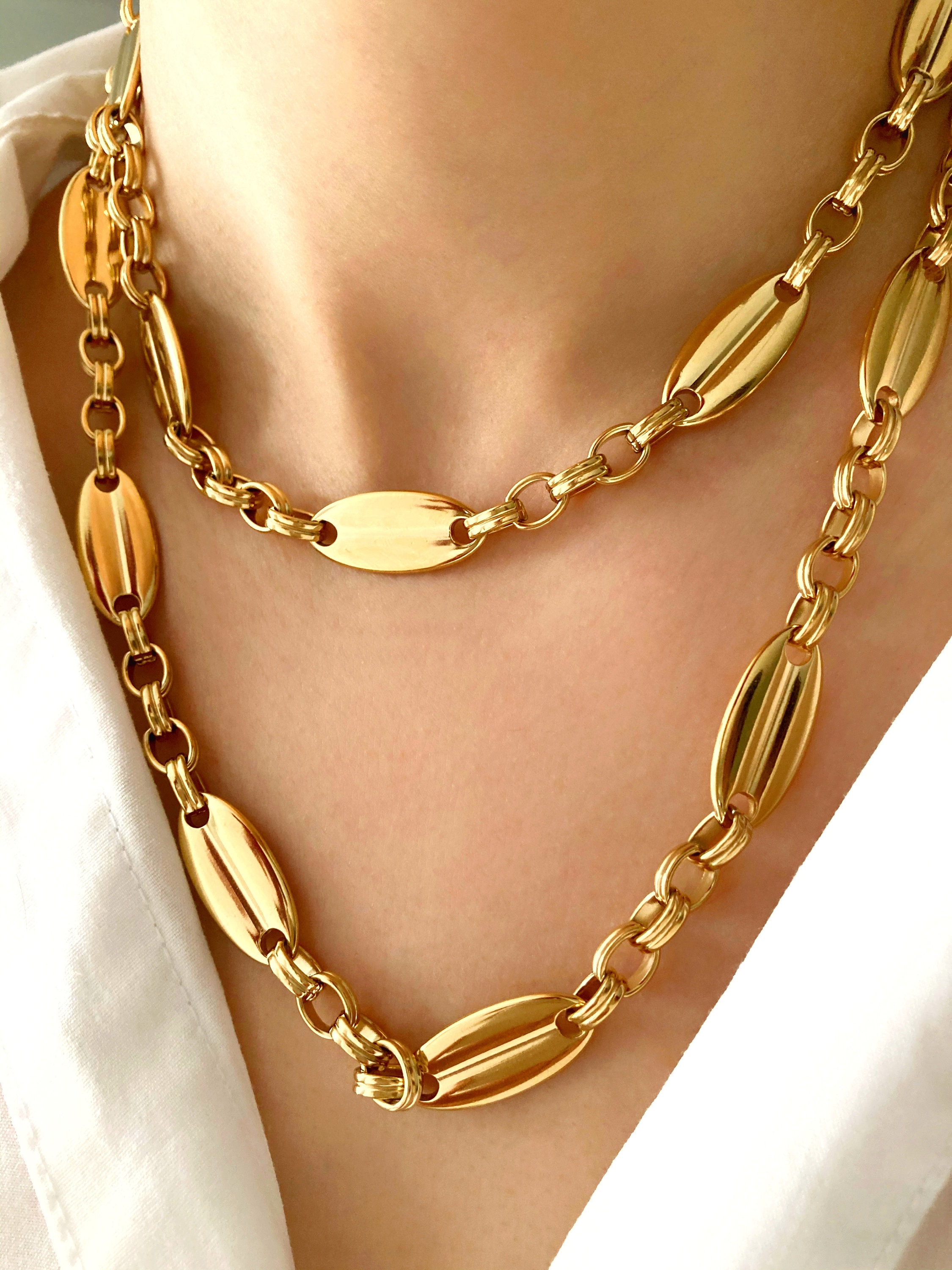 Collane con catena in acciaio inossidabile 304 da 4 mm per donna all'ingrosso
