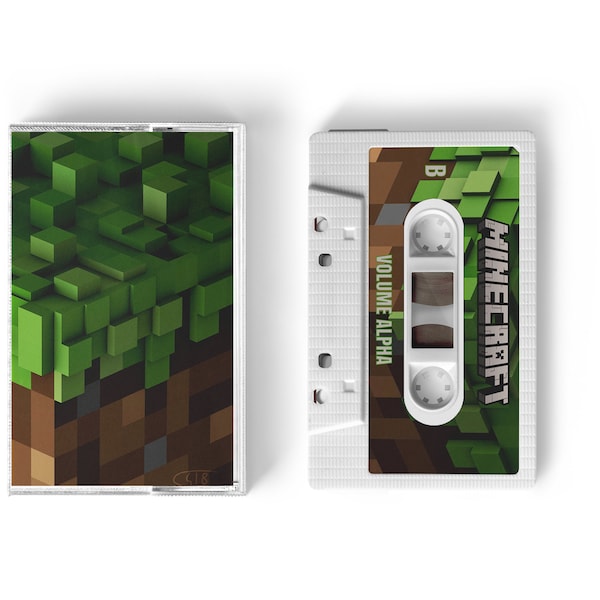 Minecraft Volume Alpha Audio Cassette Tape Includes Artwork & Tracklist