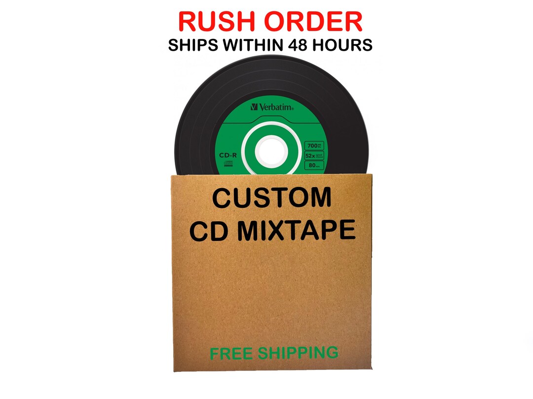 Personalized CD Mixtape: Custom Digital Music Mix (48hr Rush) - Etsy