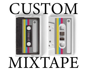 Machen Sie Ihr eigenes benutzerdefiniertes Kassetten-Mixtape Real Audio Cassette Mixed Tape Nehmen Sie Ihre Wiedergabelisten auf eine Kassette auf