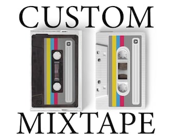 Make Your Own Custom Cassette Mixtape Real Audio Cassette Mixed Tape Record Your playlists Onto A Cassette Tape