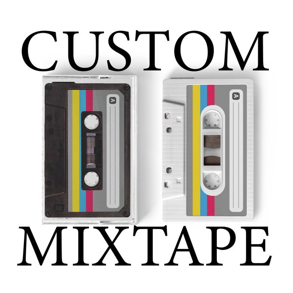 Créez votre propre mixtape de cassette personnalisée. Cassette audio réelle. Enregistrez vos listes de lecture sur une cassette.