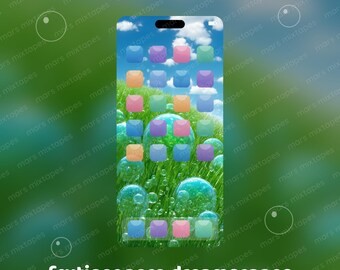 Frutiger Aero Phone Wallpaper Pack | Y2K Dreamcore Cloud Aesthetic | Surreal Nostalgia Wallpapers for iPhone & Android | Digital Download