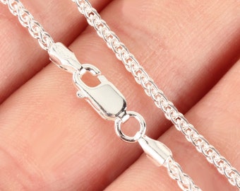 1.8mm Spiga Pendant Chain, 925 Sterling Silver 1.8mm Strong Chain For Pendants, Chains For Pendants, Hallmarked Pendant Chain, Jewellery