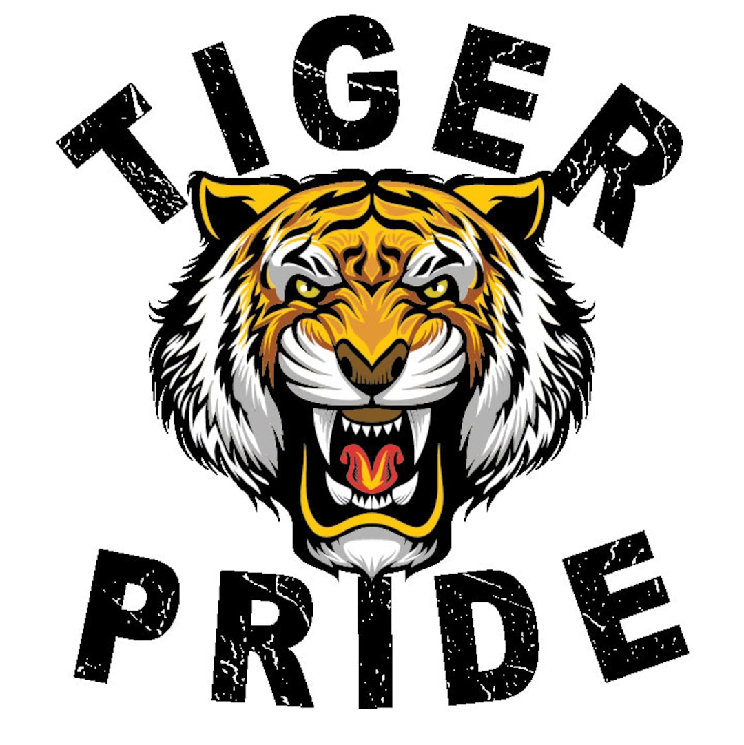 Tiger Pride Digital Download SVG and PNG 300dpi Transparent Background