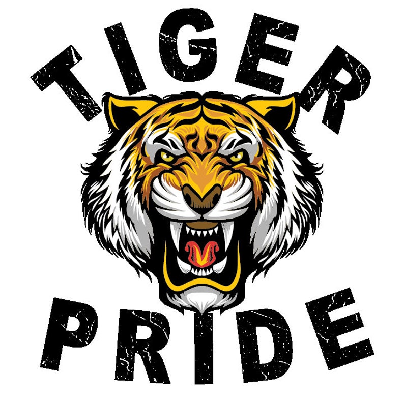 Tiger Pride Digital Download SVG and PNG 300dpi Transparent Background