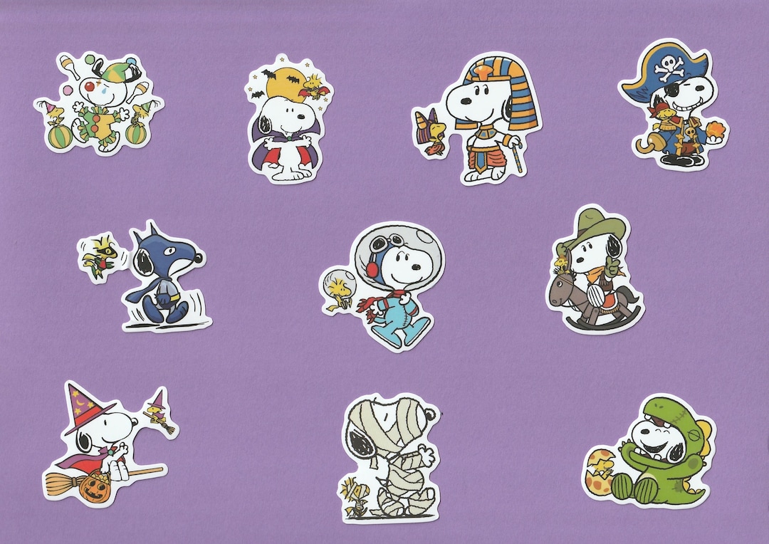 Snoopy Brain Sticker Snoopy Bundle Stickers - Etsy