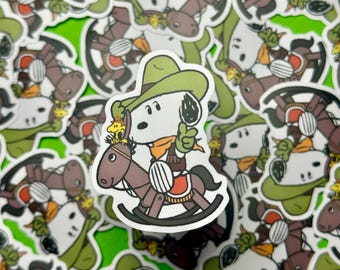 Snoopy Cowboy Sticker