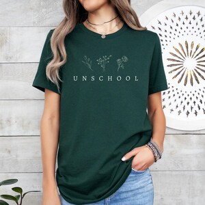 Unschool Homeschool Mom Shirt Raise Them Wild And Free Shirt Back to School Mama Wildflower Gift for Her Graphic Tee Mama Not All Classrooms Have Four Walls Outdoor Crunchy Homeschooling Present Her T-shirt Conspiracy Realist Theorist Theories Homeschooler Gifts Her Wife Mother Motherhood Free Thinker Truth Homemaker Stay At Home Mom Tin Foil Hat Humor Crunchy Conservative Libertarian Freedom Free Anti Government System For Friends Trendy Minimalist Aesthetic MAHA RFK Jr Agenda Co-op Unschooling