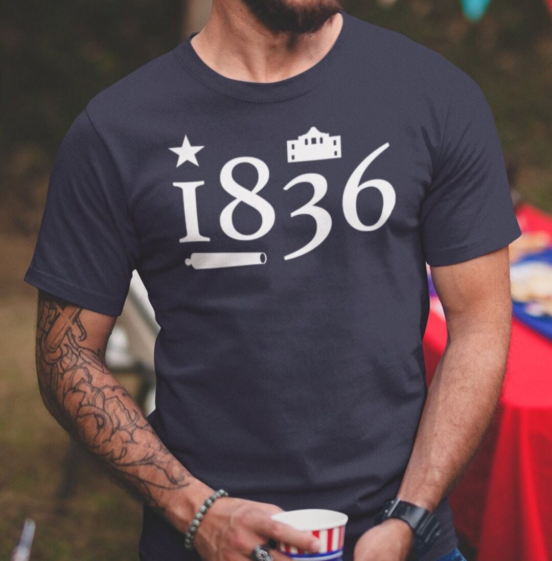 T-Shirt Homme The Alamo San Antonio – Message Historique, Taille Small