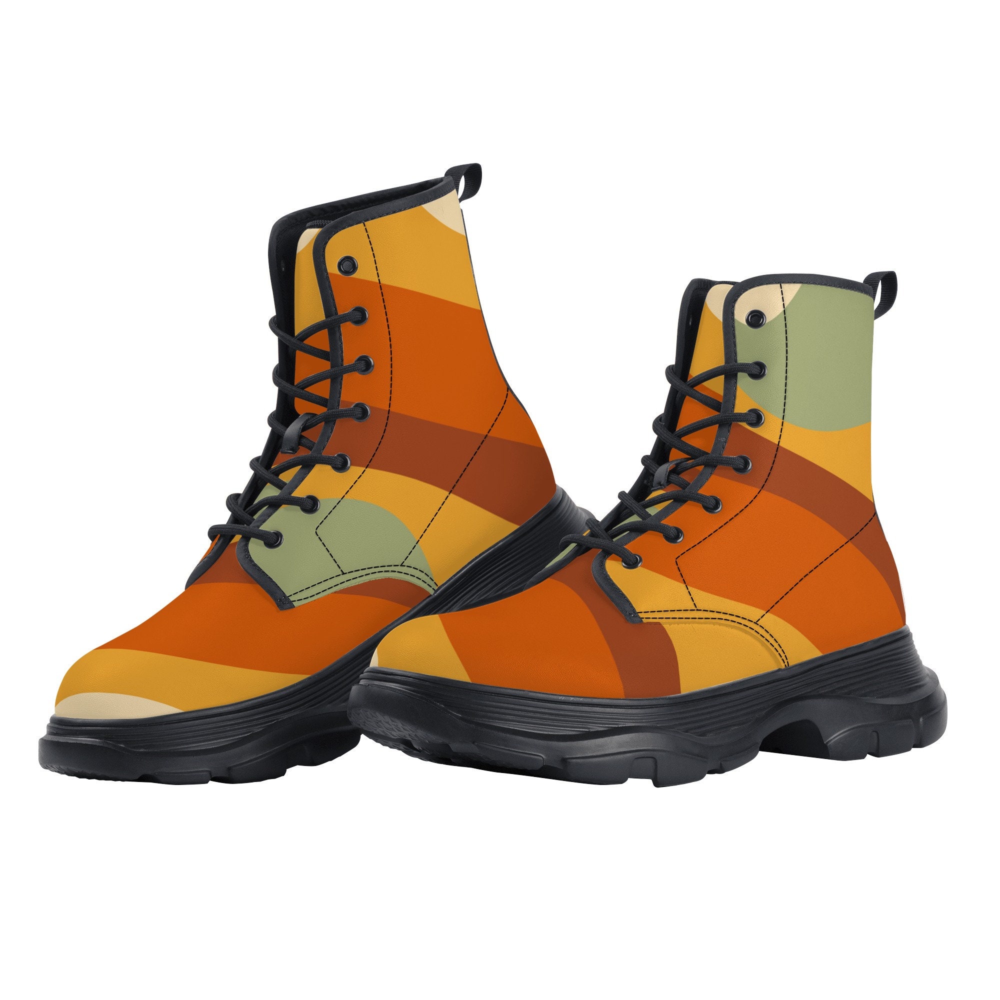 Burnt Orange Boots - Etsy