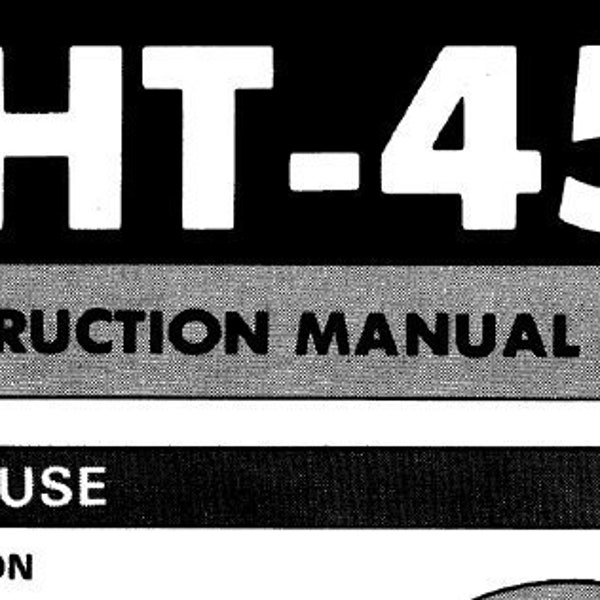 HITACHI HT-45 Instruction Manual Direct Drive Turntable in English