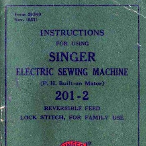 Power Cord 197874-001 122 Fits Singer 301, 15 Class 401, 403 & More See  Description 