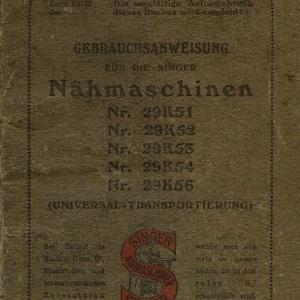 Singer 29K151 52 53 54 56 Gebrauchsanleitung Nahmaschine PDF Herunterladen