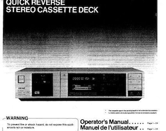 Manual del usuario de la pletina de casete AKAI GX-R55 (inglés y francés)