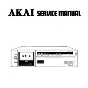 AKAI Cs-f330 Cs-f330t Service Manual Stereo Cassette Deck Including Pcbs Schematic Diagrams and Parts List in ENGLISH