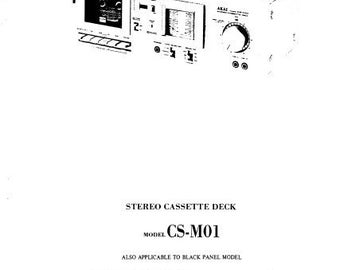 Manual de servicio del reproductor de casetes estéreo AKAI CS-M01/CS-M01A
